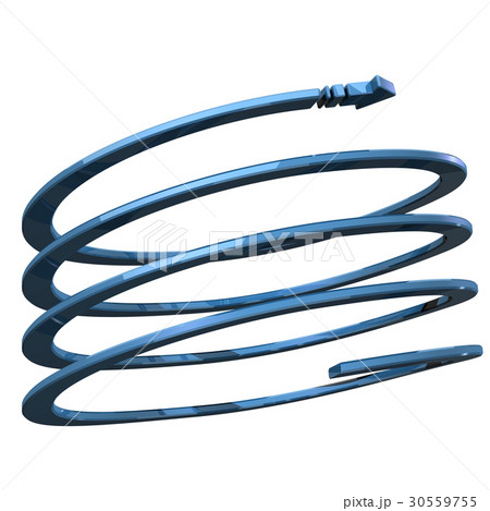 青い螺旋状の矢印 30559755