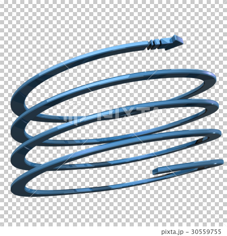 青い螺旋状の矢印 30559755