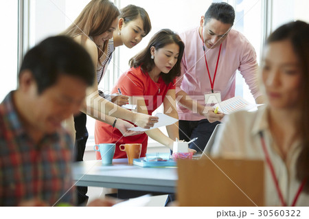 A portrait of a teamwork A portrait of a teamwork 30560322