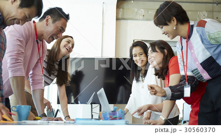 A group of people is smiling A group of people is smiling 30560370