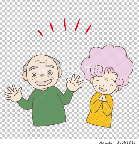高級夫婦感到驚訝和快樂,我很高興 高級夫婦感到驚訝和快樂,我很高興 30561813