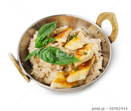 Vegetarian indian restaurant dish, oatmeal Vegetarian indian restaurant dish, oatmeal 30562433