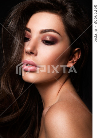 Beauty fashion model girl with bright makeup Beauty fashion model girl with bright makeup 30565260