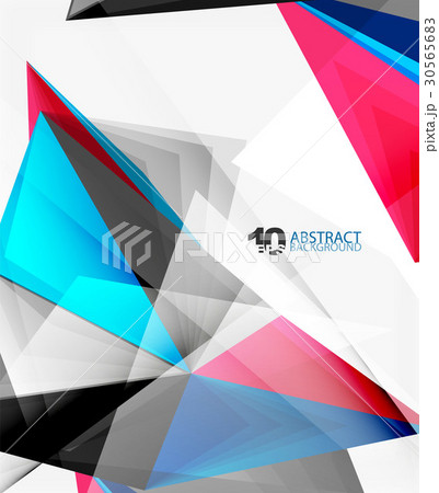 3d triangle polygonal abstract vector 30565683