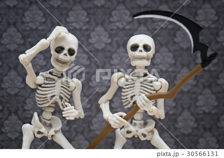 The skeleton and a scythe  30566131