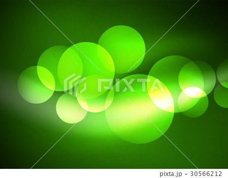 Shiny glowing glass circles, modern futuristic 30566212