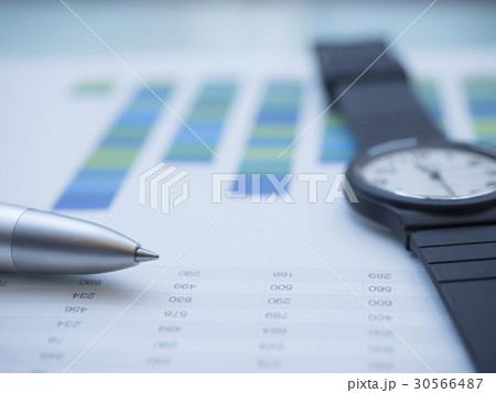 ビジネスイメージ・グラフ・時計 ビジネスイメージ・グラフ・時計 30566487