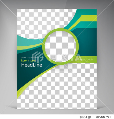 Vector abstract template design flyer, cover with 30566791