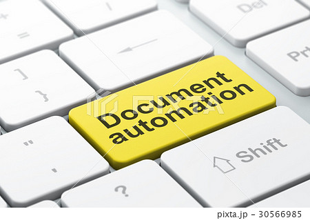 Finance concept: Document Automation on computer 30566985