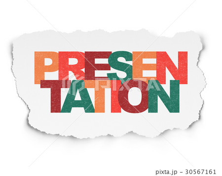 Marketing concept: Presentation on Torn Paper 30567161