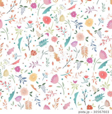 Spring seamless floral pattern Spring seamless floral pattern 30567603