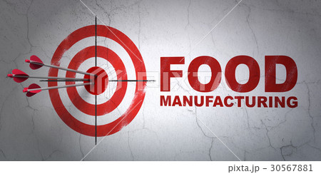 Industry concept: target and Food Manufacturing on 30567881