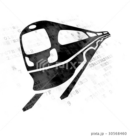 Tourism concept: Train on Digital background 30568460