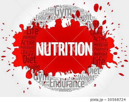 Nutrition circle stamp word cloud 30568724