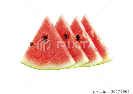White isolated Watermelon's piece Background with White isolated Watermelon's piece Background with 30573965