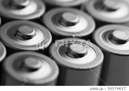 closeup of electric batteries 30574657