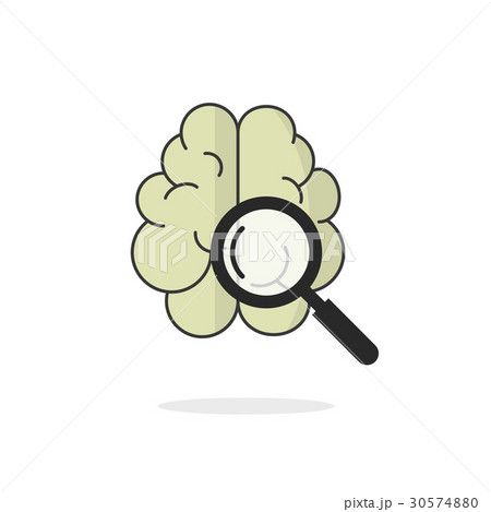Brain scan vector icon isolated, research concept Brain scan vector icon isolated, research concept 30574880