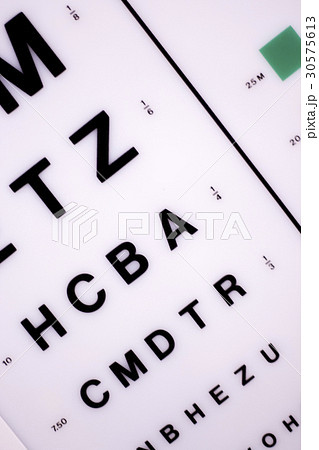 Optician eye test chart Optician eye test chart 30575613