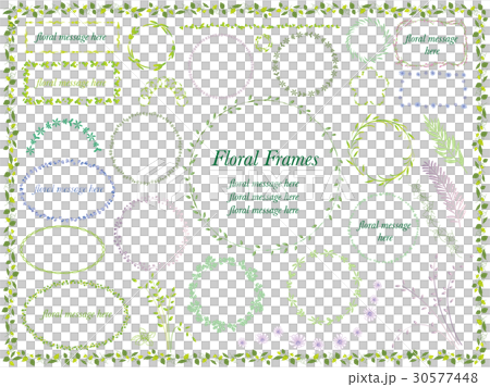 繊細な花のフレームセット 30577448