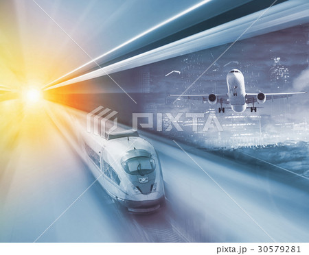 Speed of train and plane traveling Speed of train and plane traveling 30579281