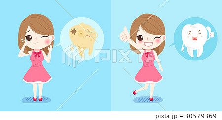 girl with tooth 30579369