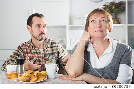Elderly mother resents her son Elderly mother resents her son 30580787