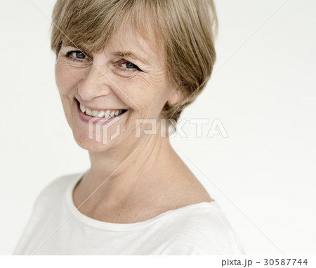 Studio People Shoot Portrait Isolated 30587744