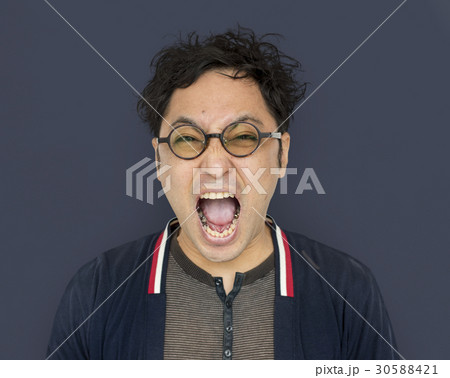 Man Face Scream Expression Emotion Man Face Scream Expression Emotion 30588421