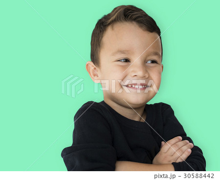 A little boy is really confidence A little boy is really confidence 30588442