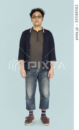 Adult Solo Asian Man Portrait Studio Adult Solo Asian Man Portrait Studio 30588562
