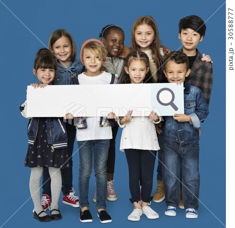 A children are holding a search sign A children are holding a search sign 30588777