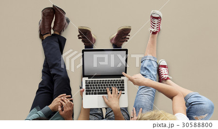 Adult People Use Tablet Mobile Phone Studio Adult People Use Tablet Mobile Phone Studio 30588800