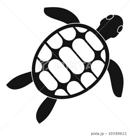 Turtle icon, simple style 30589622