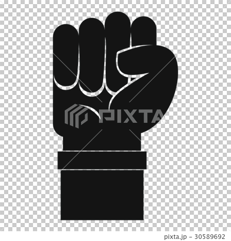 Fist icon, simple style - Stock Illustration [30589692] - PIXTA
