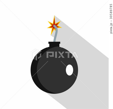 Cannonball icon, flat style Cannonball icon, flat style 30589785