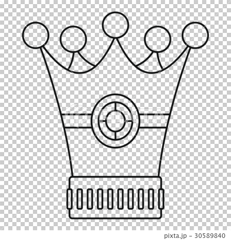 Medieval crown icon, outline style - Stock Illustration [30589840] - PIXTA