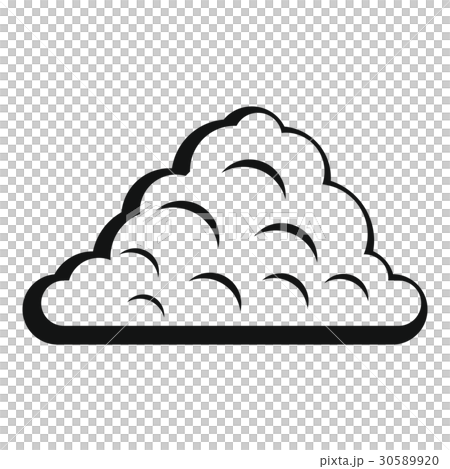 One cloud icon, simple style - Stock Illustration [30589920] - PIXTA