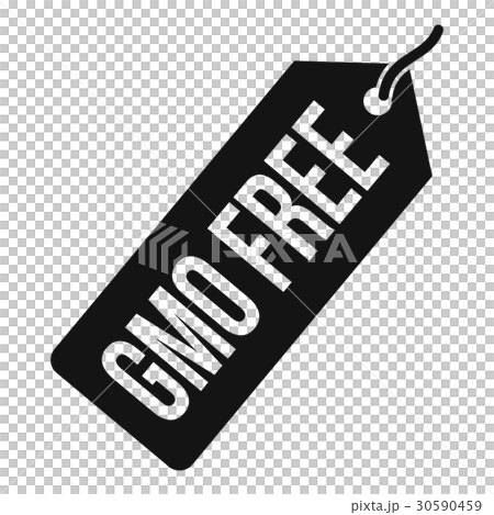 GMO free price tag i icon, simple style GMO free price tag i icon, simple style 30590459