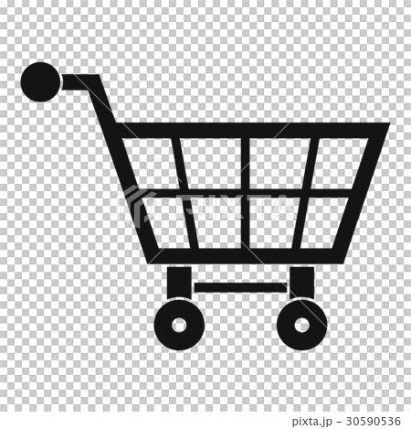 Shopping cart icon, simple style 30590536
