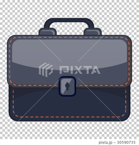 Black briefcase icon, cartoon style 30590735