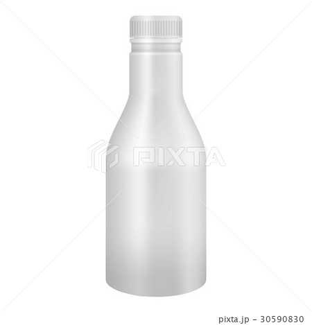 White yogurt or milk plastic bottle mockup 30590830