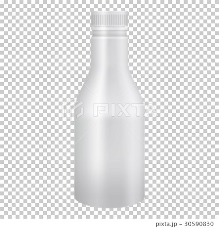 White yogurt or milk plastic bottle mockup 30590830