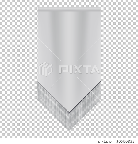 White pennant mockup, realistic style White pennant mockup, realistic style 30590833