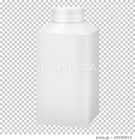 Download White Blank Plastic Bottle With Cap Mockup Stock Illustration 30590853 Pixta PSD Mockup Templates