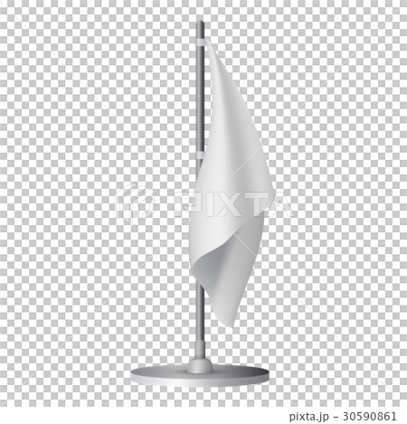 White table flag mockup, realistic style - Stock Illustration [30590861 ...