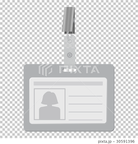 ID holder mockup, realistic style 30591396