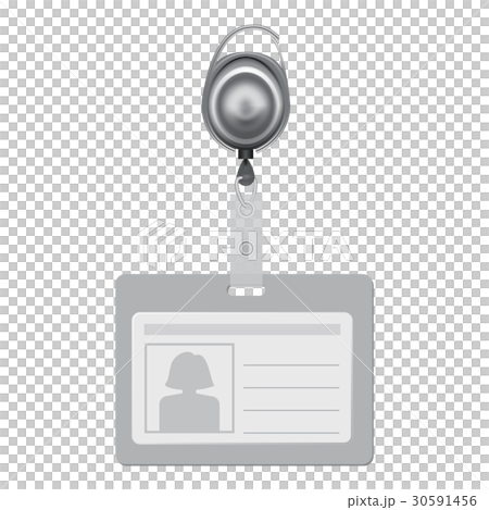 Blank ID with silhouette of woman mockup 30591456