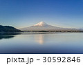 Mountain Fuji reflected in Kawaguchiko lake 30592846