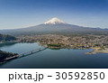Mountain Fuji reflected in Kawaguchiko lake 30592850
