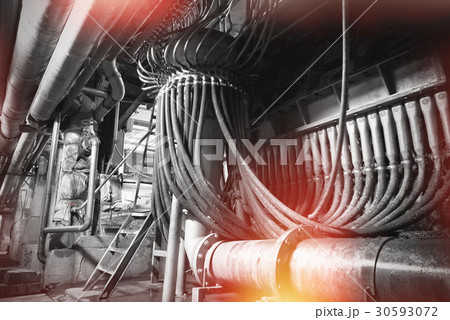 Industrial zone, Steel pipelines and cables 30593072